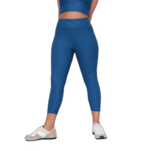 Outdoor Voices Blue Heather 3/4 Warm-Up Leggings S